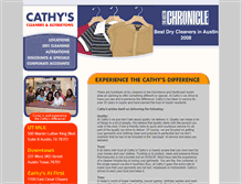 Tablet Screenshot of cathyscleaners.net